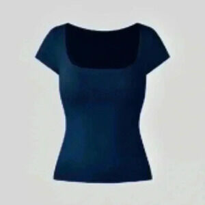 *NWT* OGL  Square-Neck Top - NAVY SIZE LARGE *FITS SMALL